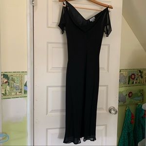 Warehouse little black dress 100% Silk and fitted